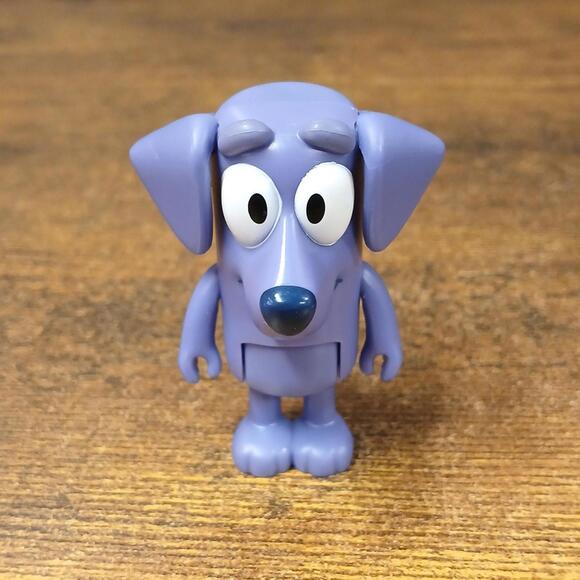 Disney Other - Disney Bluey Jean Luc Purple Dog Poseable 2.5" Figure Poseable Rare